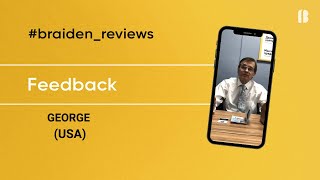 Feedback from George (USA)