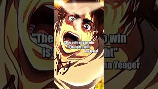 The greatest anime quotes of all time Part 1 #shorts #anime #ayanokoji #tanjiro #luffy #itachi #eren