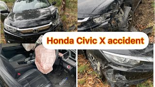 | Vlog | Honda Civic X Accident  ||😱