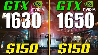 GTX 1630 vs. GTX 1650 | Test in 8 Games