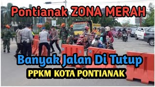 Suasana Kota Pontianak sejak berlakunya PPKM