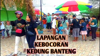 SUASANA SORE HARI DI LAPANGAN KEBOCORAN KEDUNGBANTENG