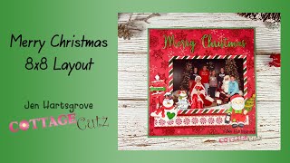 Merry Christmas 8x8 Layout - Giveaway