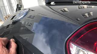 Volkswagon GTI trunk lid crease repair