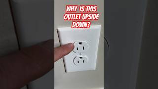 Upside Down Outlet! Why??  #diy #upsidedownoutlet