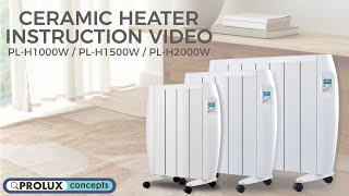 Prolux Ceramic Heaters - PL-H1000W / PL-H1500W / PL-H2000W : Instruction Video