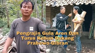 Pengrajin Gula Aren Dan Turus Kebun Dukung Prabowo Gibran