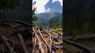 View of Peitlerkofel in South Tyrol, Italy 🇮🇹                          #shorts #travel #travelvlog