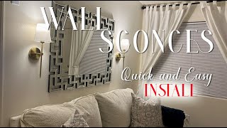 Quick & Easy Install Wall Sconces | NO WIRES | USB RECHARGEABLE BULBS