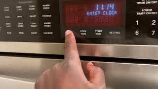 LG oven. PF code after losing power. Just Set the Time