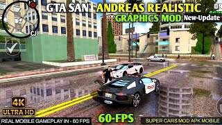 Gta san Andreas realistic graphics mod android mobile 🔥