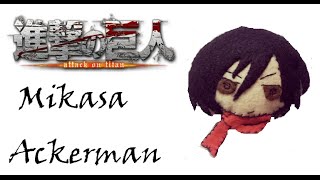 Attack on Titan: How To Make Mikasa Ackerman Plushie Tutorial