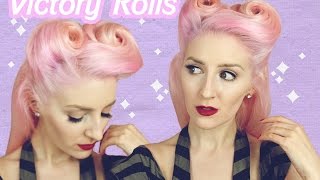 How to Create Victory Rolls (40's Inspired!)