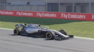 Wheel to wheel battle with Lewis Hamilton at Hockenheim / F1 2018