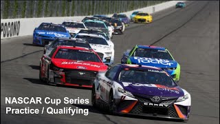 NASCAR Cup Series The Great American Getaway 400 Practice/Qualifying at Pocono Live Commentary