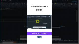 How to Insert a Block in AutoCAD | Gobeshona   #autocadtricks