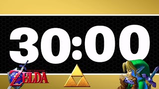 ✨The Legend of Zelda 30 Minutes of Music - ⏱ TIMER & ALARM COUNTDOWN ⏱ -