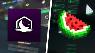 Lunar Client vs Melon Client (FPS Comparison & More!) | Solo Bedwars