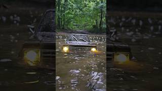 RC Crawler submarged deep in the water #rc #rcar #rccars