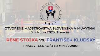 René Stojka vs Františke Kludský | MSr v Muaythai SMTA