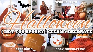 HALLOWEEN CLEAN + DECORATE | WHOLE HOUSE FALL DECORATING | EXTREME CLEANING MOTIVATION | MarieLove