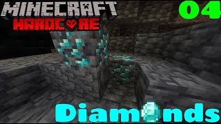 Minecraft Hardcore part 4 DIAMONDS (NO COMMENTARY)