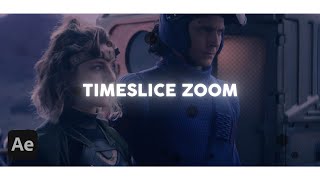 timeslice zoom | after effects