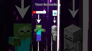 Zombie vs Skeleton Who’s better in Minecraft | #minecraft #shorts #viral #zombie #skeleton #trending