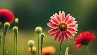 cosmos flowers field meadow natural || very beautiful amazing👍 ||