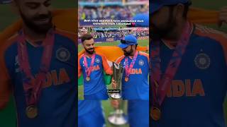 Virat and rohit announce their retirement from T20 #viratkohli #rohitsharma #t20worldcup #love