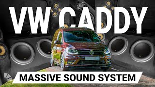 Biggest Sound System Upgrade in a VW Caddy with Massive Subwoofers and Custom Installs