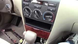 Toyota Corolla AC Dash removal 2002-2008