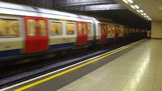 Train Arriving and Departing, District and Circle Line, Blackfriars Underground Station, London