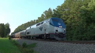 Fast Amtrak With Lots of Horn! Amtrak P157, Ashland VA