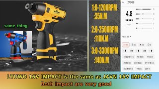 LYUWO 16V IMPACT is the same as JAVM 16V IMPACT