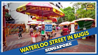 [4k HDR]  Waterloo Street Around Bugis Singapore 滑铁卢街徒步旅行 | 新加坡 | 싱가포르 | シンガポール | सिंगापुर