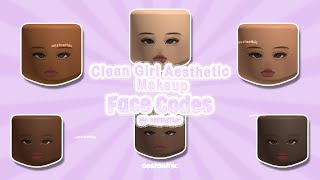 Berry Avenue Skintone Face Codes (Clean Girl Aesthetic Makeup Woman Head) | aestaethic