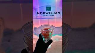 This ice bar is on a cruise ship! #cruise #norwegianepic #norwegiancruise #icebar #shorts