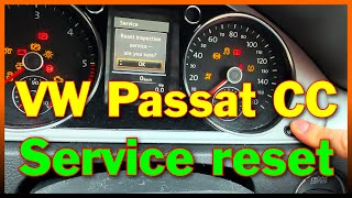 Volkswagen Passat / VW CC service reset