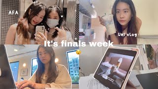 Uni Finals Week: library study sessions 📚, anime fiesta~