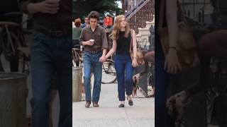 Timothée Chalamet and Elle Fanning portray a young Bob Dylan and his girlfriend #timotheechalamet