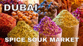 Dubai spice and souk market | ASMR tour | 4K | blessed4life