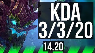 MAOKAI vs SKARNER (JGL) | 3/3/20 | EUW Master | 14.20