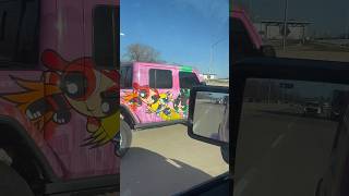 The cutest pink gladiator! 💕 #pinkjeepwrangler #jeepgirl #pinkjeep