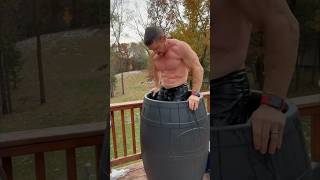 "Chillin' in the Ice Barrel: Lunch Break Edition" #coldtherapy #icebarrel #forged-strength