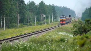 [LDz] ТЭП70-0204 + [LG] Вильнюс - С.Петербург (Даугавпилс, 15.07.2010)