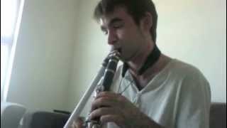 Bagpipe face! Improvised clarinet bagpipe/