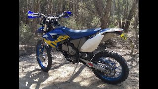 Husaberg fe450 2010 Exhaust Sound, Barrett End Cap Only.