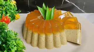 PUDING SANTAN GULA MERAH ENAK SEGAR DAN PRAKTIS #puding #agaragar