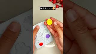 Making flowers using sillicon mould 😍🌼  #shorts